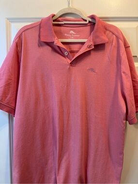 Tommy Bahama Coral Pink Short-Sleeve Polo